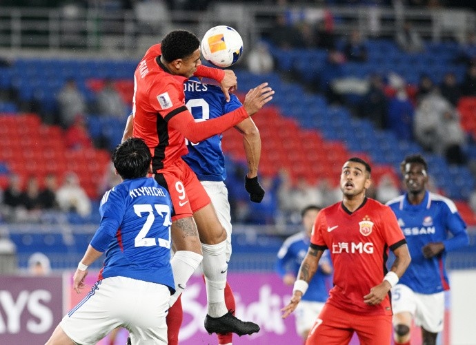 亞冠精英聯(lián)賽1/8決賽次回合，橫濱水手4比1上海海港