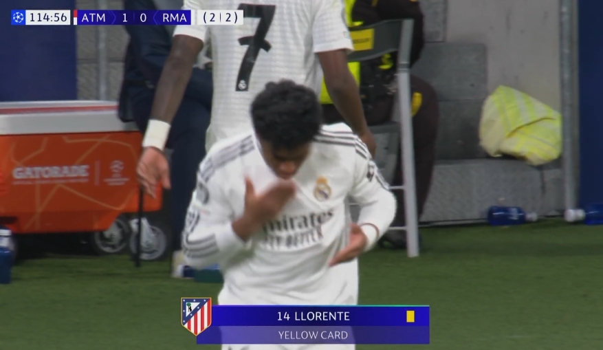 皇馬第115分鐘換人，維尼修斯下恩德里克上！