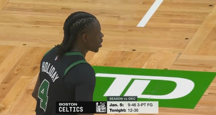 火力全開！綠軍上次打雷霆全場一共命中9個(gè)三分 今天首節(jié)就9記！