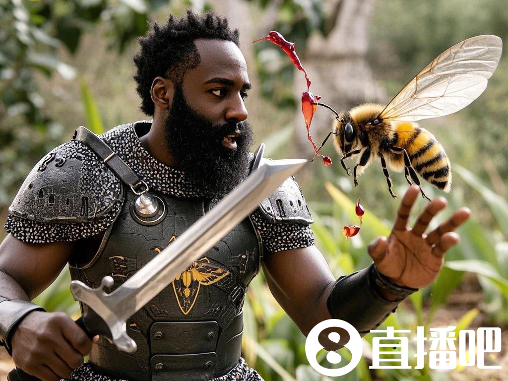 【AI繪圖】輕松三節(jié)打卡！哈登匕首一揮 小蜜蜂瞬間墜落~