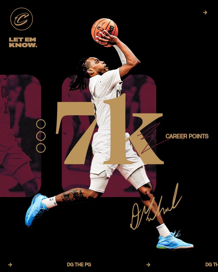 未來(lái)可期！加蘭騎士生涯得分達(dá)到7000分 隊(duì)史第11位！