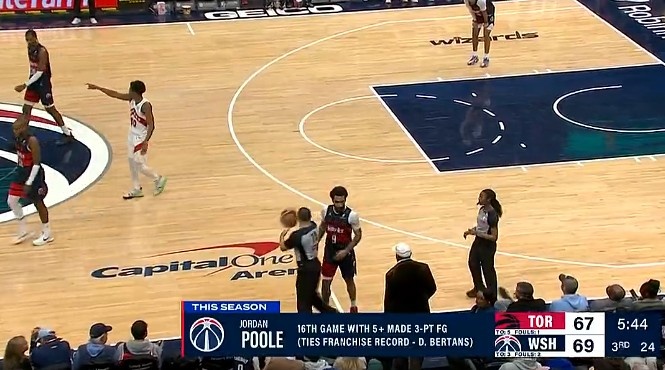 當家球星！普爾本賽季已有16場命中5+三分 追平貝爾坦斯隊史紀錄