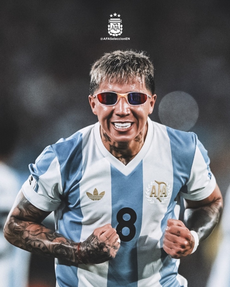 傳射建功！阿根廷隊(duì)社媒為恩佐P上墨鏡