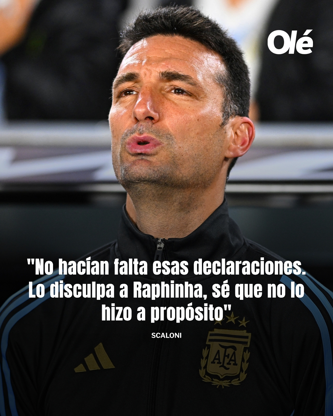 斯卡洛尼回應(yīng)拉菲尼亞言論：我原諒他，他只是在捍衛(wèi)自己的球隊(duì)