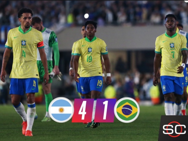 慘??！巴媒痛批巴西1-4阿根廷：重演1-7的恥辱！